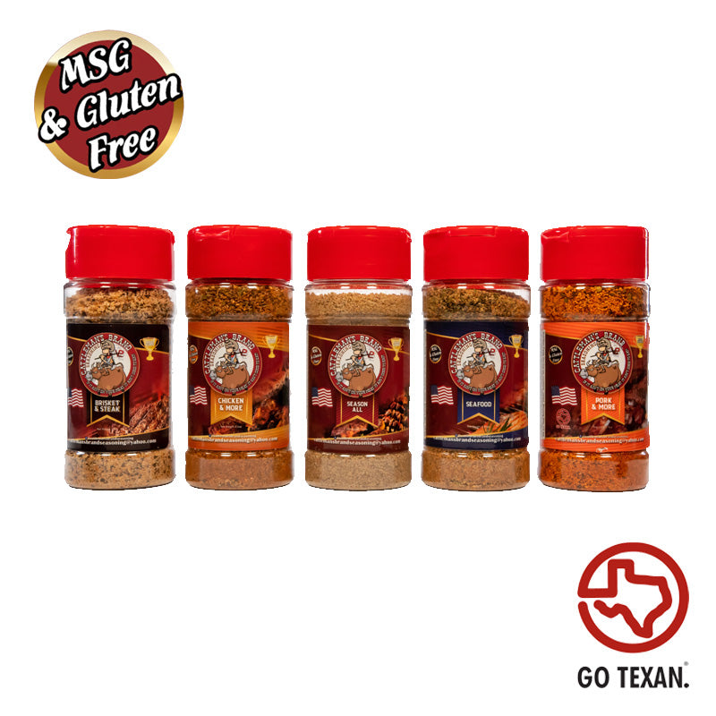 Cook Out Seasonings Organic 5-pack Sampler Featuring NEW GRILL