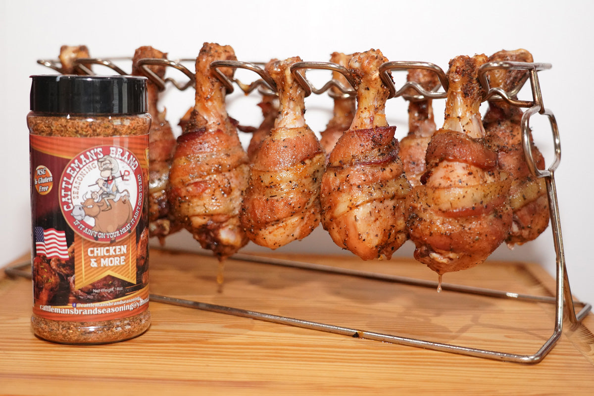 Bacon Wrapped BBQ Chicken with Chicken and More Seasoning from Cattleman's Brand Seasoning